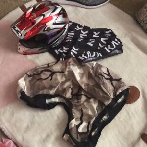 Youth Motorcycle/BMX Gloves Helmet Cover Set